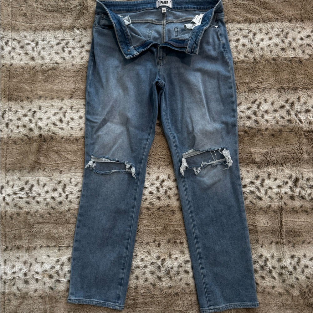 PAIGE Light Blue Brigitte High-Rise Jeans